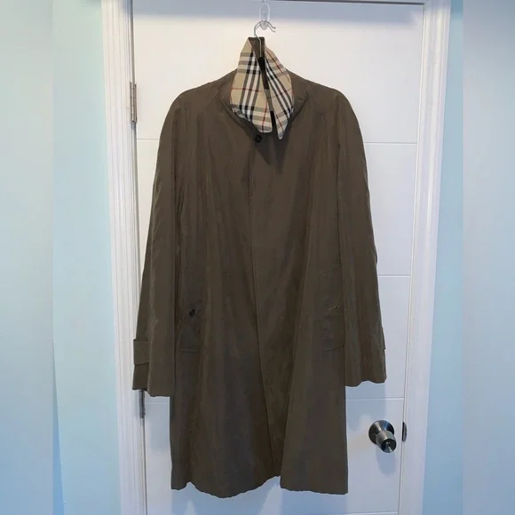 Burberry Nova Check Kensington Green men’s Coat trench size 48r